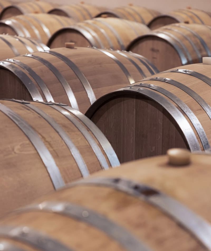 chateau de barbe blanche chai barriques
