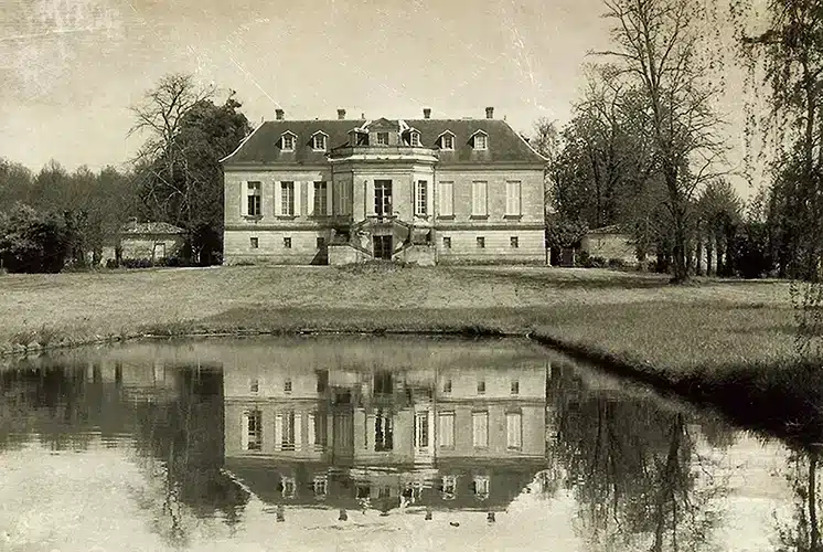 château La Louvière et son parc dans les années 1960