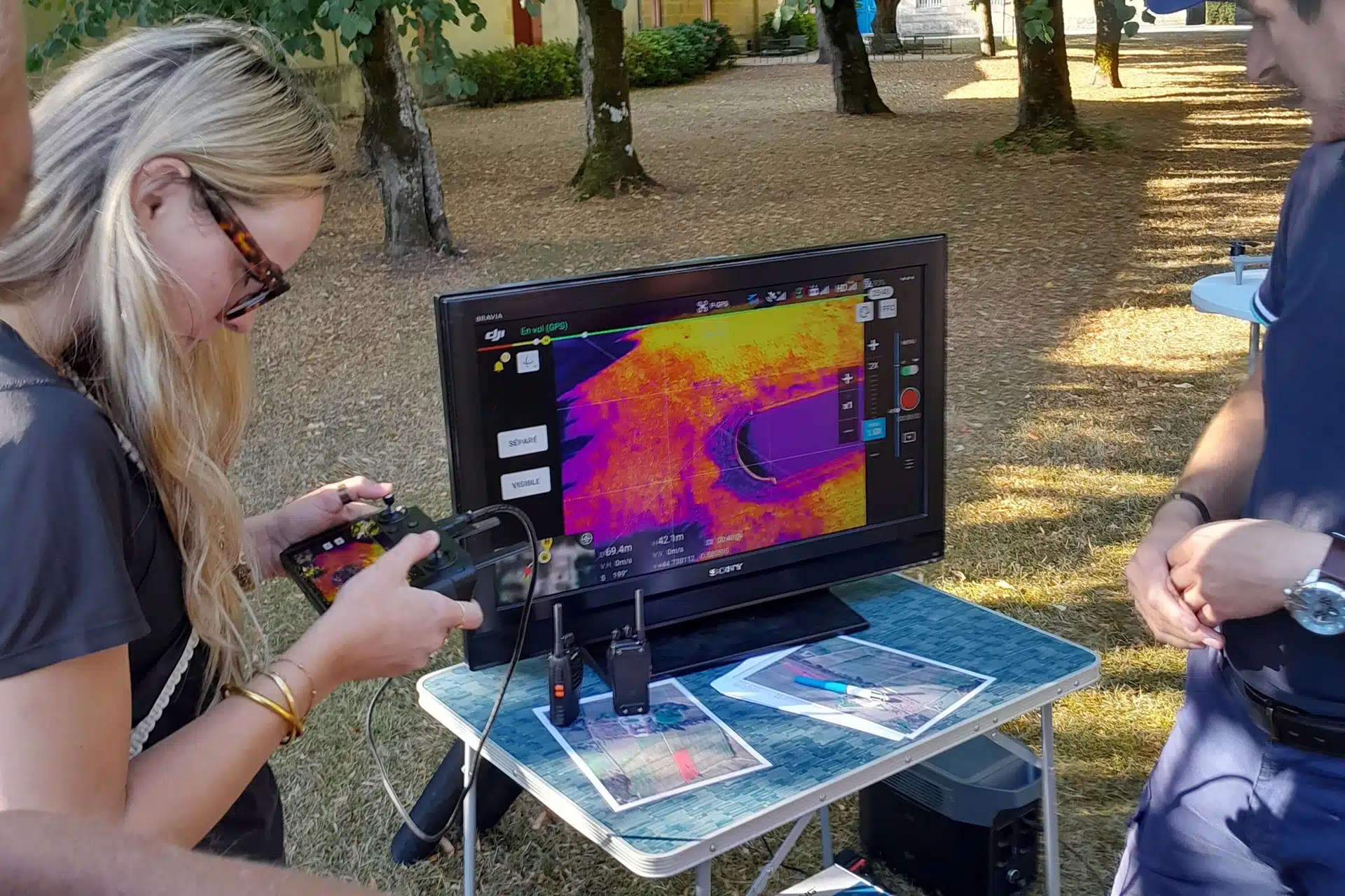 Visite escape game avec drone Château La Louvière